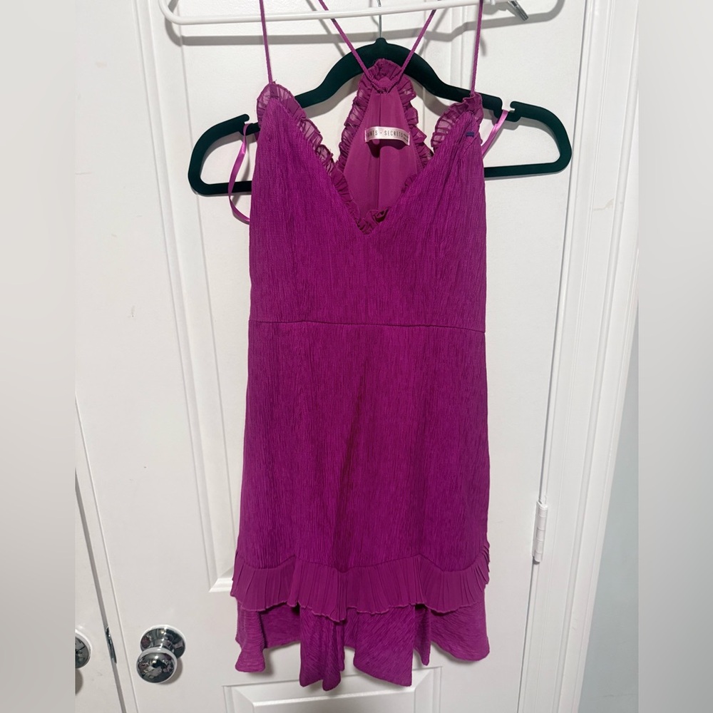 Elegant Purple Mini Dress